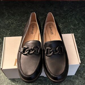 Life Stride Men's Black Slip-On Loafers